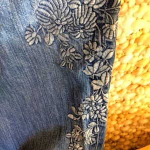 Eddie Bauer embroidered jeans